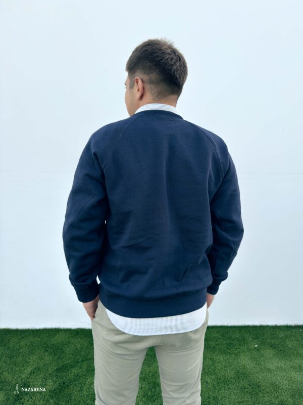 Sudadera Nazarena Unisex Azul Marino - Imagen 2
