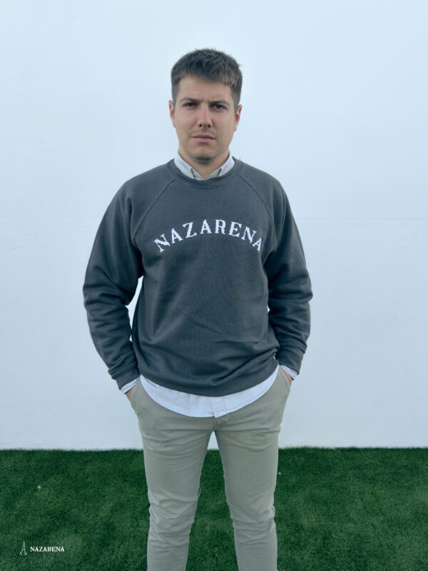 Sudadera Nazarena Unisex Gris Plomo