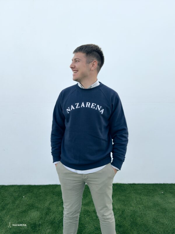 Sudadera Nazarena Unisex Azul Marino