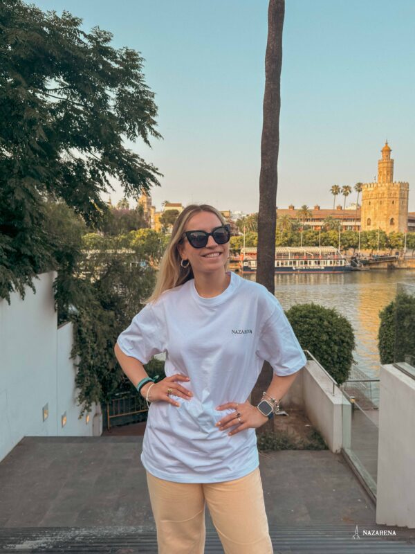 Camiseta Oversize Unisex Blanca Personalizable - Imagen 4