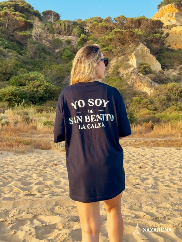 Camiseta Oversize Unisex Azul Marino Personalizable - Imagen 5
