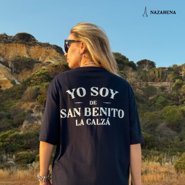 Camiseta Oversize Unisex Azul Marino Personalizable